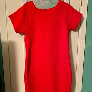 Red A-Line dress
